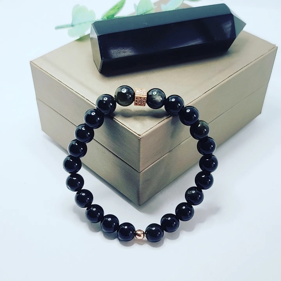 Black Obsidian bracelet - Picture 1 of 5